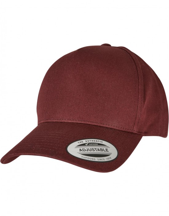 Шапка с козирка 5-Panel Curved Classic Snapback burgundy one size