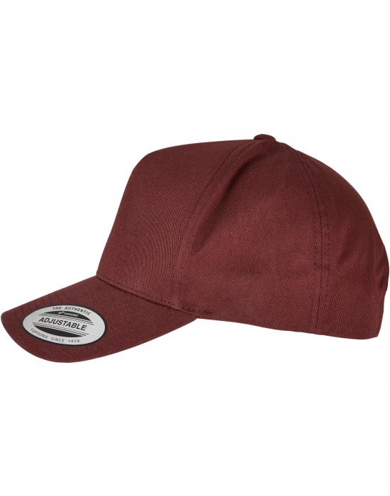 Шапка с козирка 5-Panel Curved Classic Snapback burgundy one size