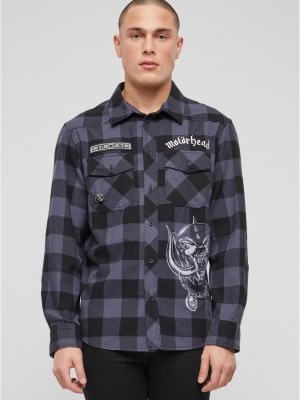 Карирана мъжка риза Motörhead