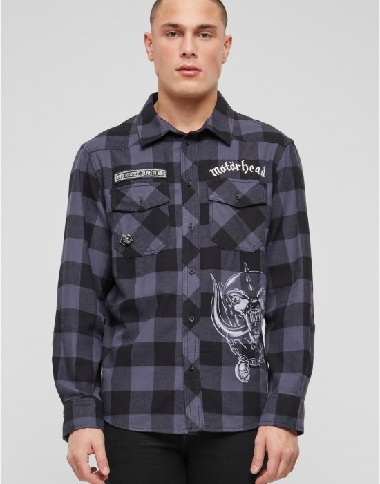 Карирана мъжка риза Motörhead