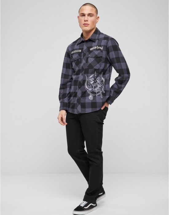 Карирана мъжка риза Motörhead