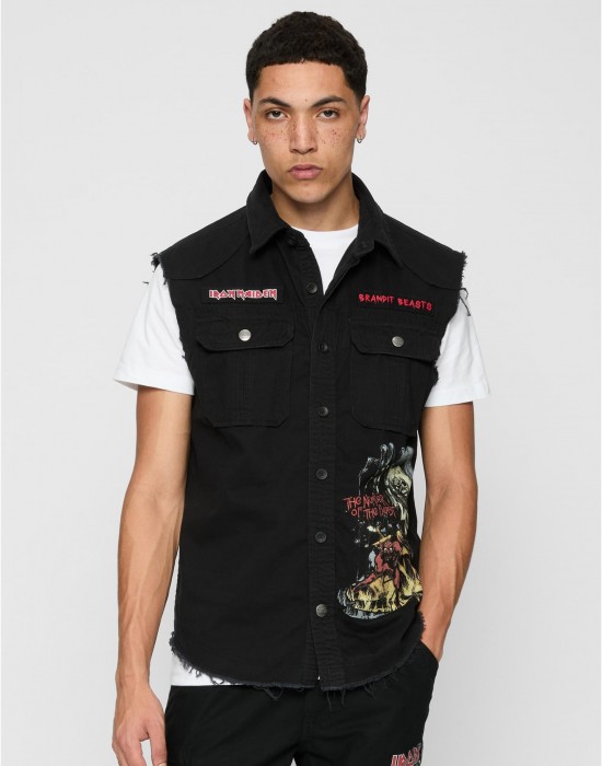 Винтидж риза без ръкави Iron Maiden NOTB