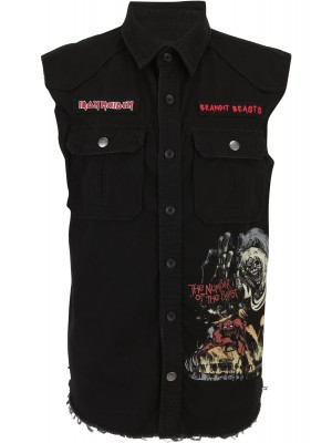 Винтидж риза без ръкави Iron Maiden NOTB