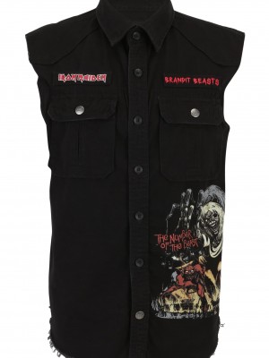 Винтидж риза без ръкави Iron Maiden NOTB