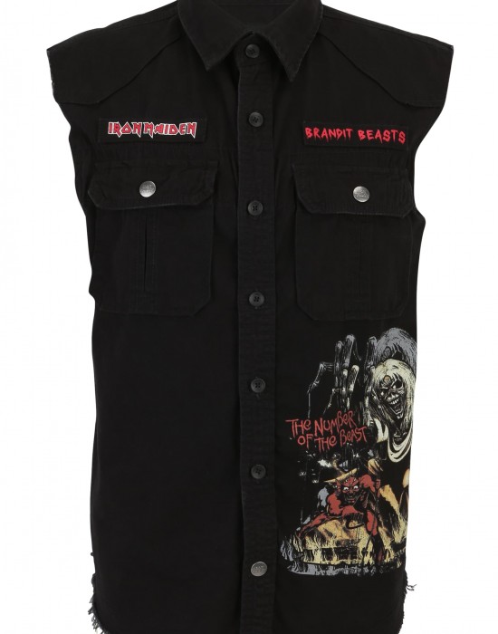 Винтидж риза без ръкави Iron Maiden NOTB