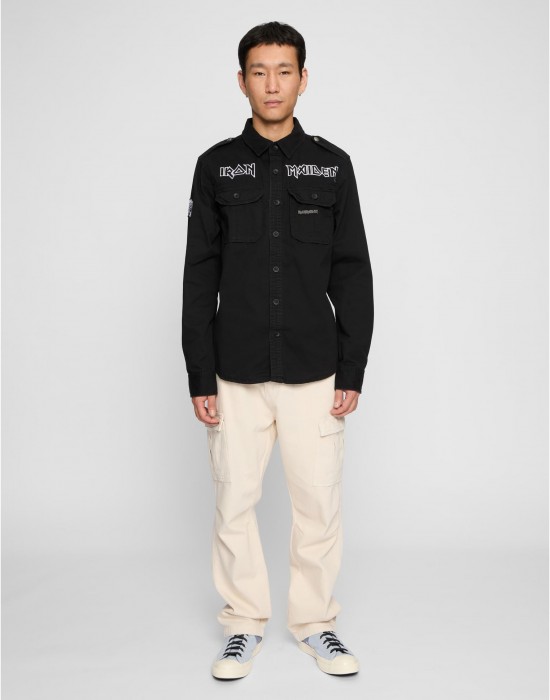 Винтидж риза с дълъг ръкав Iron Maiden