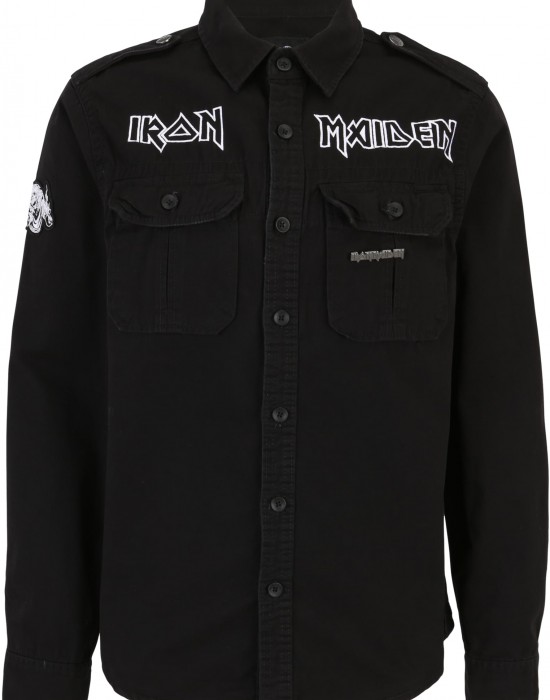 Винтидж риза с дълъг ръкав Iron Maiden