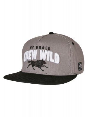 Шапка с козирка Crew Wild Cap grey/black one size
