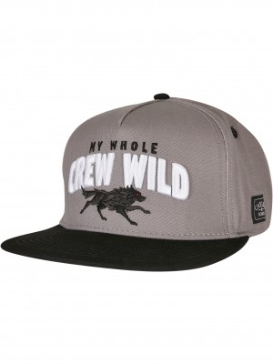 Шапка с козирка Crew Wild Cap grey/black one size