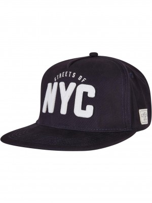 Шапка с козирка Streets of NYC Cap navy/offwhite one size
