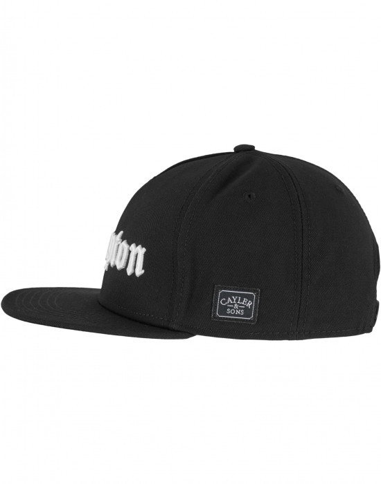 Шапка с козирка C&S Compton Plain Snapback Cap black one size