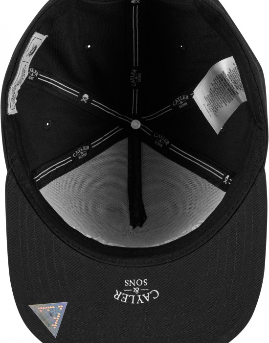 Шапка с козирка C&S Compton Plain Snapback Cap black one size