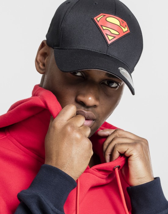 Шапка с козирка Superman Flexfit Cap blk/blk Youth