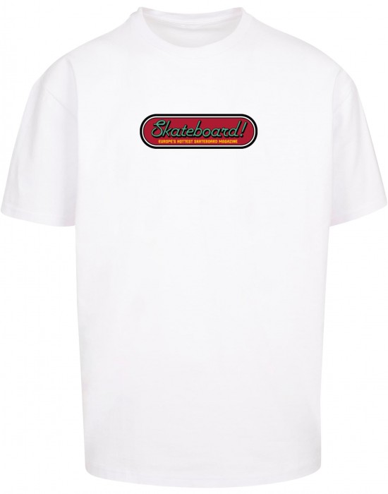 Тениска овърсайз The Skateboard Magazin Cover No 11 Oversize Tee white XXL