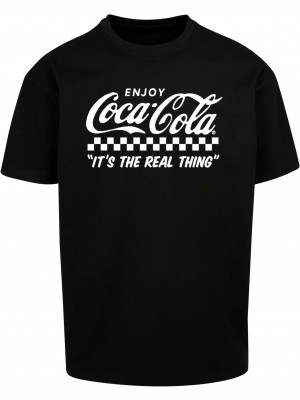 Тениска Coca Cola Enjoy Coke Oversize Tee black XXL