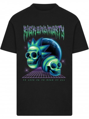 Тениска Rick & Morty Skull Tee black XXL