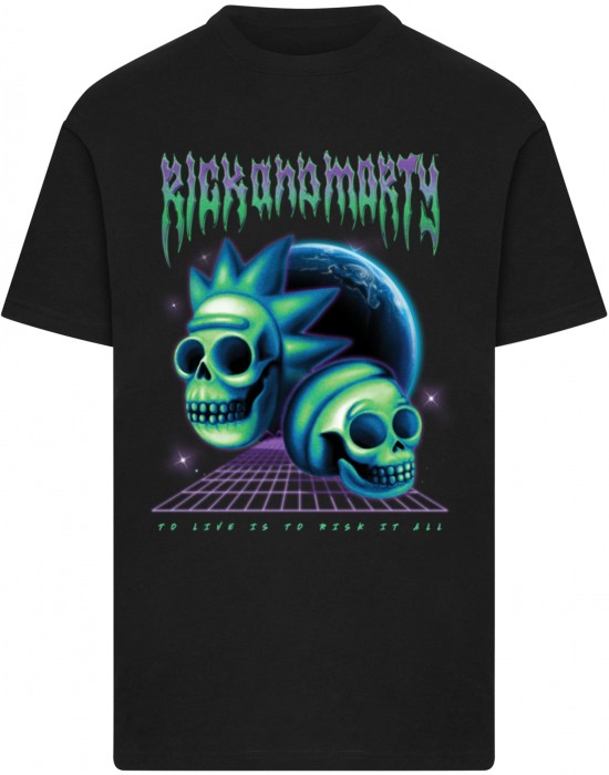 Тениска Rick & Morty Skull Tee black XXL