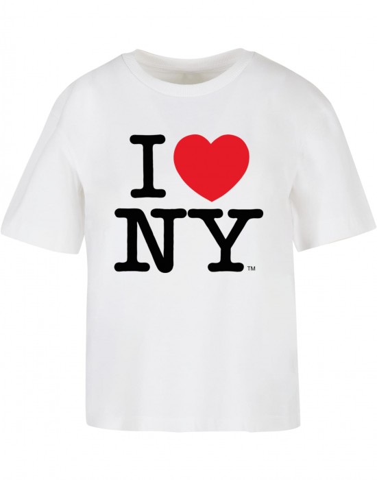 Тениска Ladies I Love NY Tee white XXL