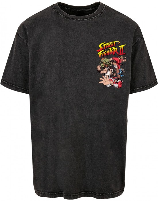 Тениска овърсайз Streetfighter II Roster Oversize Tee black XXL