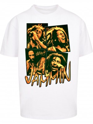 Тениска Bob Marley Jammin Live Oversize Tee white XXL