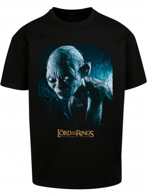 Тениска Lord of the Rings - Gollum Heavy Oversize Tee black XXL