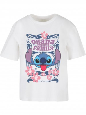 Тениска Lilo & Stitch Ohana Means Family Tee white XXL