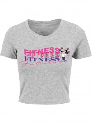 Тениска Mickey Fitness Tee grey XXL