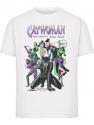 Тениска Catwomen Feline Fatale Tee white XXL