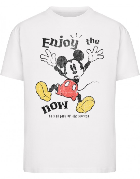 Тениска Mickey Mouse Enjoy The Now Tee white XXL