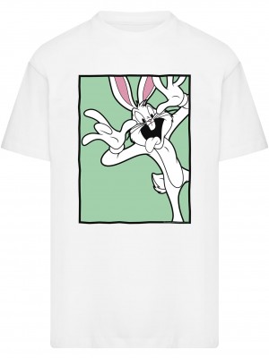Тениска Looney Tunes Funny Face Oversize Tee white XXL