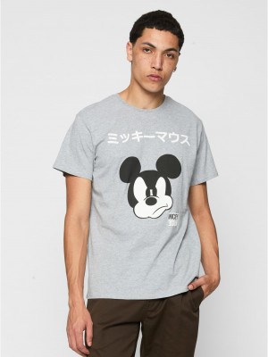 Тениска Mickey Japanese Tee heather grey XXL
