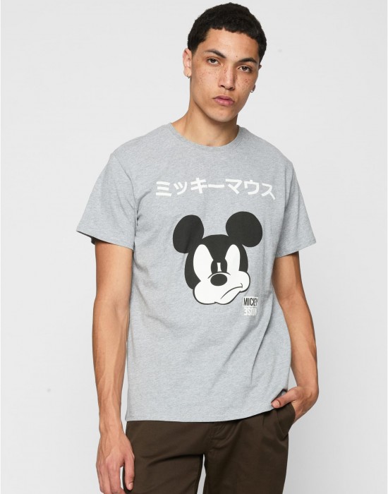 Тениска Mickey Japanese Tee heather grey XXL