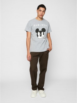 Тениска Mickey Japanese Tee heather grey XXL