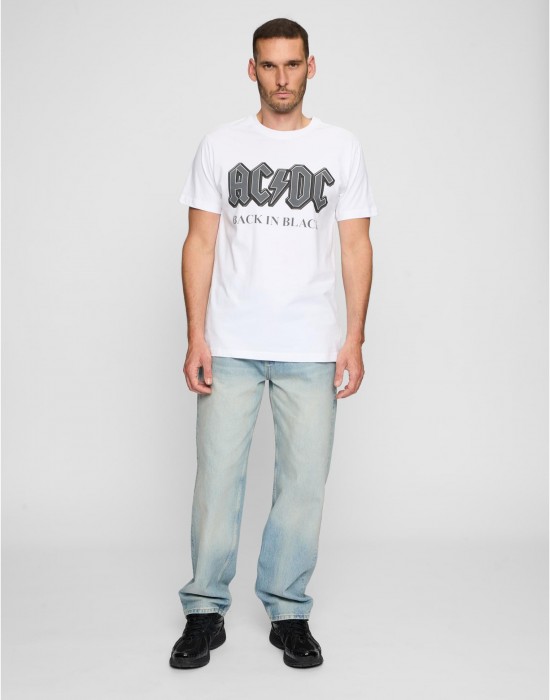 Тениска ACDC Back In Black Tee white XXL