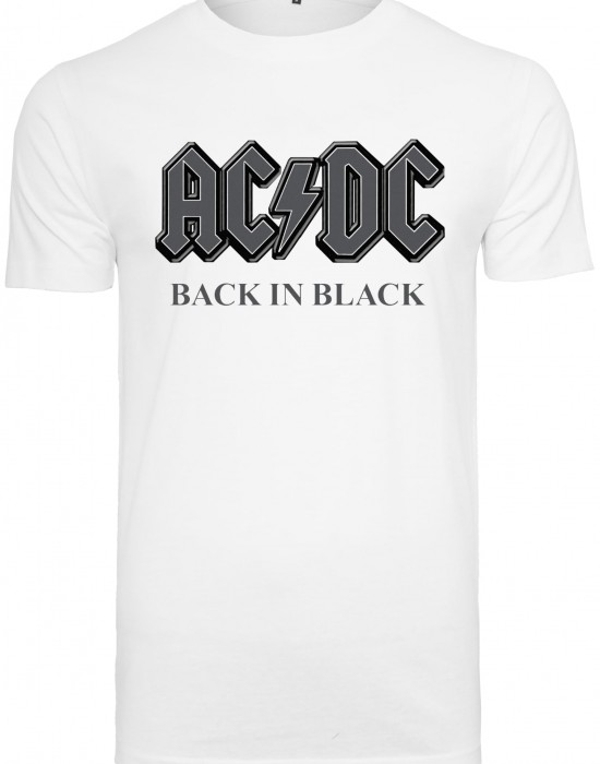 Тениска ACDC Back In Black Tee white XXL