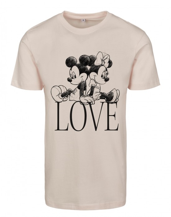 Тениска Ladies Minnie Loves Mickey Tee pink marshmallow XXL