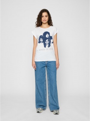 Тениска Ladies Kings of Leon Silhouette Tee white XS