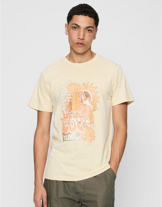 Тениска Lenny Kravitz Tee sand XXL
