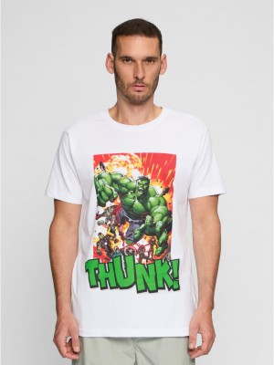 Тениска Avengers Explosion Tee white XXL
