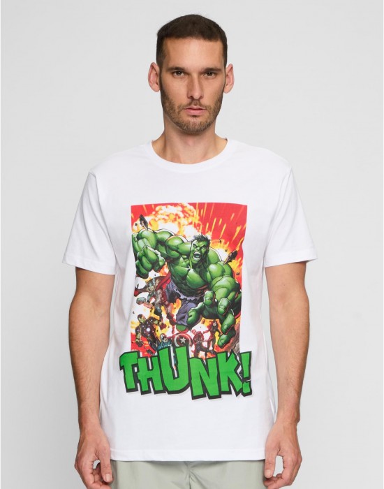 Тениска Avengers Explosion Tee white XXL