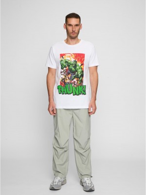 Тениска Avengers Explosion Tee white XXL