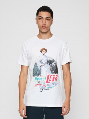 Тениска Star Wars Leia Logo Tee white XXL
