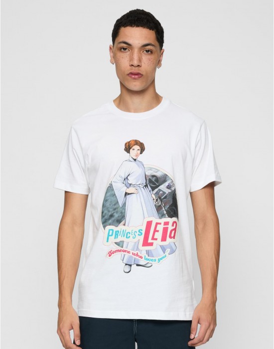Тениска Star Wars Leia Logo Tee white XXL