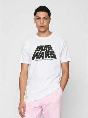 Тениска Star Wars Original Logo Tee white XXL