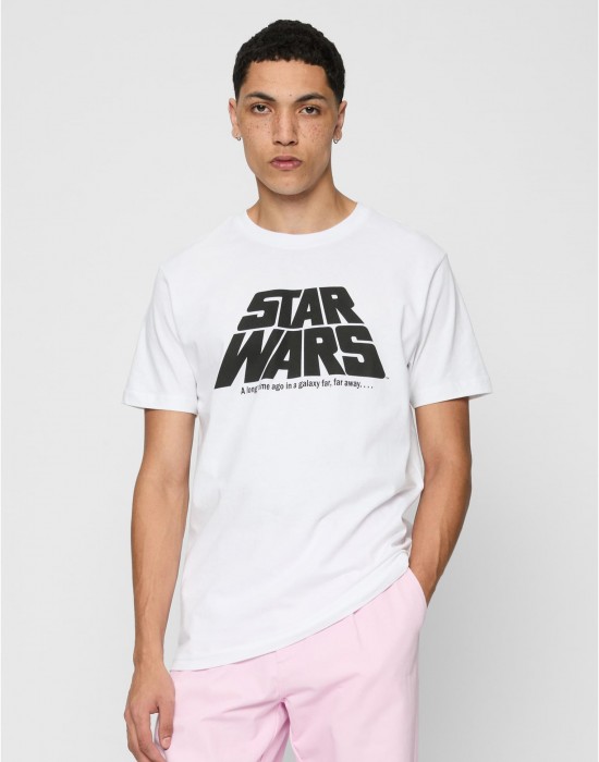 Тениска Star Wars Original Logo Tee white XXL