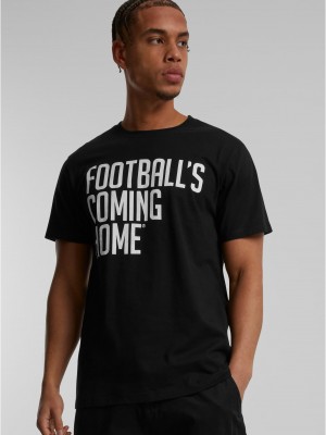 Тениска Footballs Coming Home Logo Tee black XXL