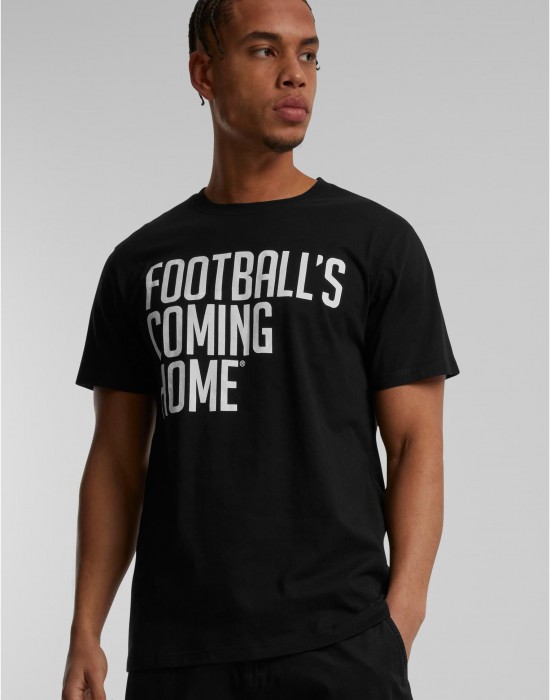 Тениска Footballs Coming Home Logo Tee black XXL