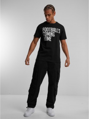 Тениска Footballs Coming Home Logo Tee black XXL
