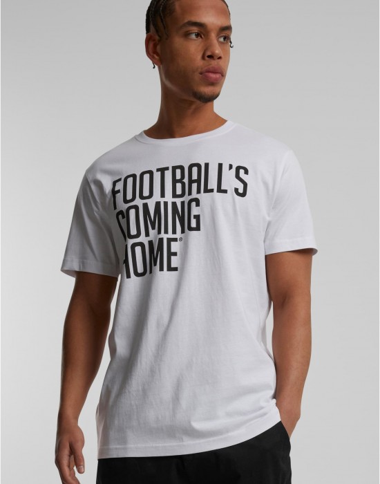 Тениска Footballs Coming Home Logo Tee white XXL