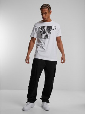 Тениска Footballs Coming Home Logo Tee white XXL